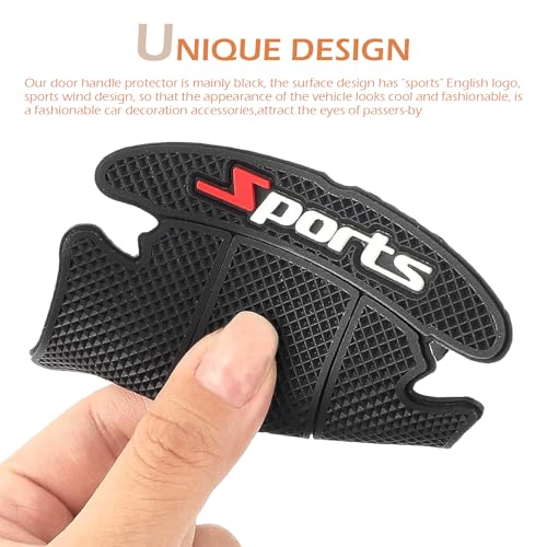 8PCS Car Door Handle Protector, Sport Car Door Handle Scratch Protectors, Doors Handle Bowl Sticker Paint Guard Cover, Auto Accessories for Most Vehicle