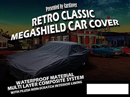 CarsCover Retro Classic Megashield Car Cover Heavy Duty All Weatherproof Waterproof Automobiles Indoor Outdoor Snow Rain Dust UV Protection Full Auto Vehicle Covers (Fit up to 235 inch Length) - size: Fit up to 235 inch length