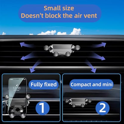 car air Vent Holder, Top-of-The-line car Phone Holder for iPhone 360° Adjustable Angle, Compatible with iPhone/Android Smartphones, Suitable for Mobile Phone GPS car Navigation