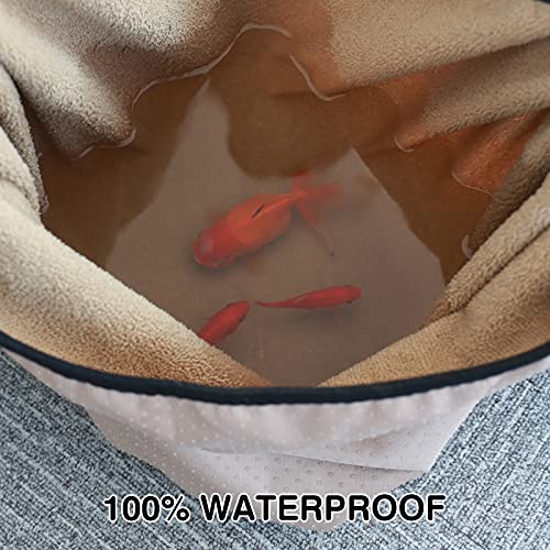 Leader Accessories Towel Waterproof Car Seat Cover Beige for Trucks SUV Seats Fitness Athletes Pets Gym and Water Sport - color: Towel Beige 1pcs