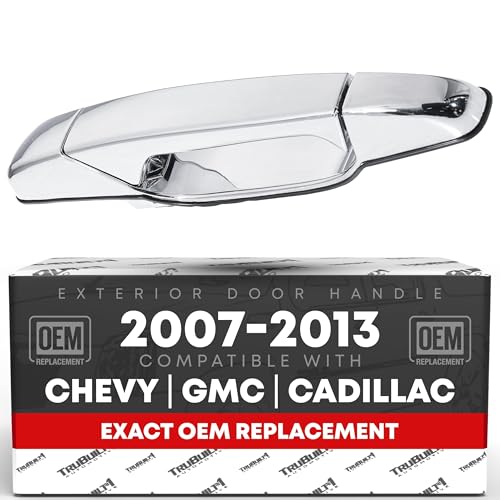 Exterior Front Passenger Door Handle - Compatible with 2007-2013 Chevrolet Avalanche, 07-14 Silverado 1500, 2500, 3500, Suburban, Tahoe; 07-14 GMC Sierra 1500, 2500, 3500, Yukon XL - OEM 22738722 - size: Front Right Passenger Side