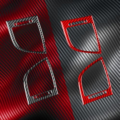Real Carbon Fiber Instrument Panel Vent Trim Stickers Decals Compatible with Hyundai Genesis Coupe 2013 2014 2015 2016 Interior Accessories - color: Instrument Side Vent