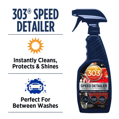 303 Automotive Speed Detailer - Instantly Shines & Protects, Perfect for in Between Washes, Provides Superior UV Protection, Helps to Repel Dust & Dirt, 32oz (30246CSR) Packaging May Vary - size: 32 Fl Oz (Pack of 1)