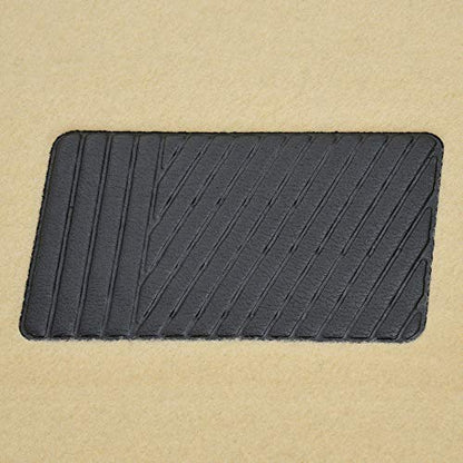 BDK MT-100-LB Classic Light Beige Carpet Floor Mats with Vinyl Heel Pad for Car SUV Truck Van, Universal Fit Front & Rear Liner - color: Light Beige