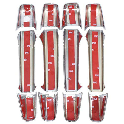 NewYall Pack of 4 Chrome Door Handle and 2 Upper Half Mirror Cover for Chevrolet Avalanche Suburban Tahoe 2007-2013