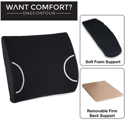 Vaunn Medical Lumbar Back Support Cushion Pillow - size: without Gel Pad