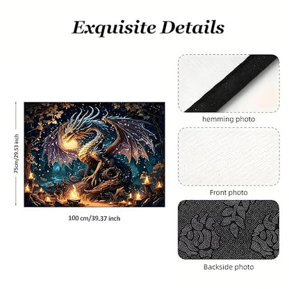 Universal Car Trunk Mat 29" x 39", Dreamy Fire Dragon All Weather Trunk Protection Cargo Liner, Durable Cargo Mat Rear Trunk Liner, Stylish Vehicle Interior Accessories Suitable for Most Car Models - color: Dreamy Fire Dragon