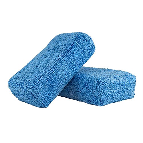 Chemical Guys Premium Grade Microfiber Applicator Pads - 2 Pack - Ultra-Soft Foam Core Detailing Pads for Wax, Sealant, Dressing, Interior & Exterior Car Care (MIC_292_02)