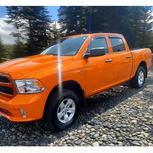in-Channel Window Visors Sun Rain Guards Vent Deflectors Window Shade for 09-18 Ram 1500/2010-2025 Dodge Ram 2500 & 3500 Only for Crew Cab,19-24 Ram 1500 Crew Cab (Classic Body Only) - size: For 09-18 Ram 1500 Crew Cab