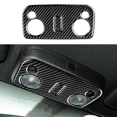Car Reading Light Sticker Interior Trim Cover for Ford Mustang GT Shelby 2005 2006 2007 2008 2009 S197 Accessories Carbon Fiber Decal - color: Reading Light