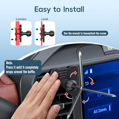 Car Vent Wireless Charger Magnetic Phone Mount Compatible with 2021-2026 Ford F-150, 2023-2026 Super Duty F250/F350/F450, Metal Phone Holder Cradles Bracket Stand for All Smartphones (No Socket Arm) - style: Magnetic Charging