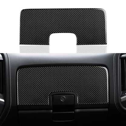 Car Carbon Fiber Decal Copilot Dashboard Sticker Interior Cover Trim for Chevrolet Silverado/GMC Sierra 1500 2500HD 3500HD 2014-2018 Accessories - color: Copilot Dashboard