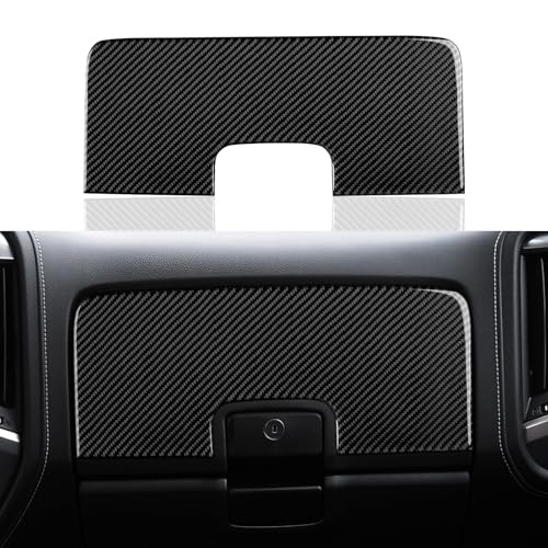 Car Carbon Fiber Decal Copilot Dashboard Sticker Interior Cover Trim for Chevrolet Silverado/GMC Sierra 1500 2500HD 3500HD 2014-2018 Accessories - color: Copilot Dashboard