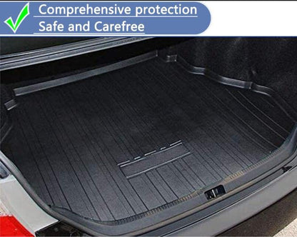 Camry Cargo Liners,Rear Cargo Trunk Tray Floor Mats Compatible with 2012 2013 2014-2016 2017 Toyota Camry (No Hybrid Models),All Weather Protector Custom 3D Waterproof Durable Odorless TPO Accessories - size: 2）for Toyota Camry I 2012-2017 I Trunk Mat