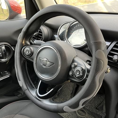 PINCTROT Large Size Comfy Grip Steering Wheel Cover, Anti-Slip Design, 15.5-15.75 Inch(Silicone Gray) - color: 4.Gray, size: Large Size[15 1/2''-15 3/4'']