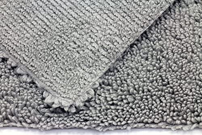 Autofiber Elite Edgeless Two-Pile Microfiber Detailing Towel, All-Purpose Detail Rag, Polishing, Buffing, Window, Glass, Waterless, Rinseless and Car Wash Towels - Pack of 5, Gray (16 inch x 16 inch)