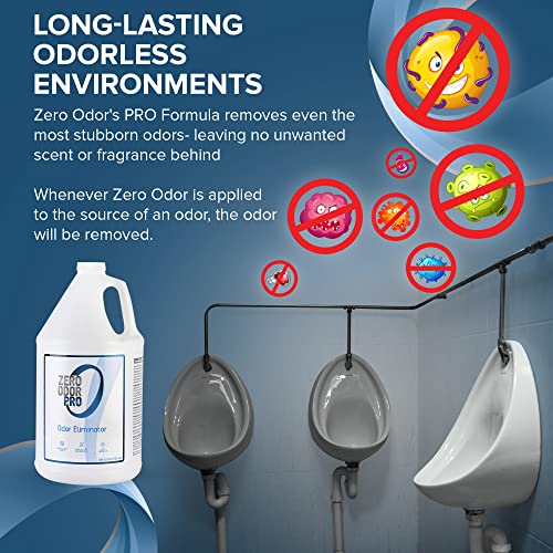 Zero Odor Pro Commercial Strength Odor Eliminator, Room Deodorizer and Air Freshener, Refill, 128 oz - size: 128 Fl Oz (Pack of 1)