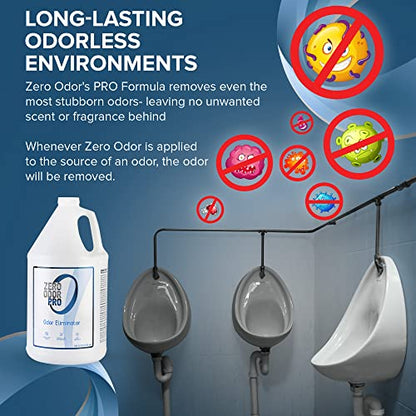 Zero Odor Pro Commercial Strength Odor Eliminator, Room Deodorizer and Air Freshener, Refill, 128 oz - size: 128 Fl Oz (Pack of 1)