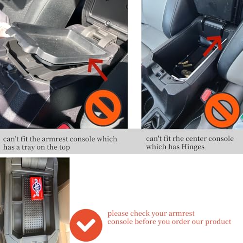 Center Console Organizer Tray Compatible with Toyota RAV4 2013 2014 2015 2016 Storage Box ABS Tray Insert Organizer Glove Pallet - size: for Rav4 2013-2016