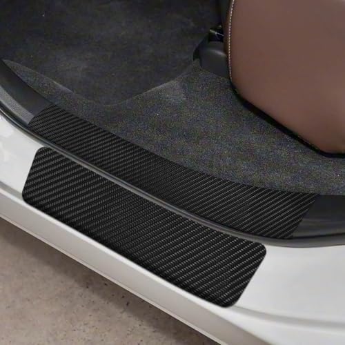 Bilisin 9PCS Car Door Sill Protector Compatible with Honda CRV 6th Gen 2023-2025,Carbon Fiber Leather Auto Trunk Door Sill Entry Guard Scratch Protector Accessories - size: for 6th Gen 2023-2025