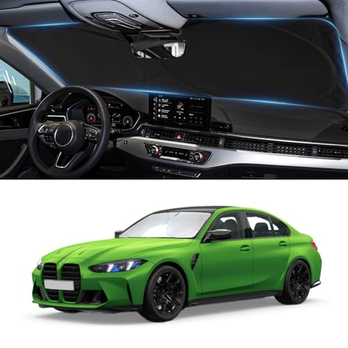 for 3 Series Windshield Sun Shade Sunshade Fits BMW 2019-2025 2026 3 Series/ F30/ F31/ F80/ M3 for BMW 328i 335i 320i 330i 325i Windshield Cover Window Shield Protector Sun Visor Accessories - size: Fit 3 Series 19-26