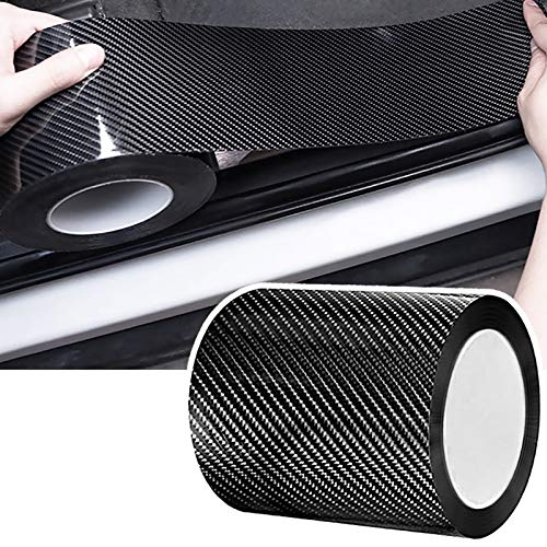DGSL Car Door Edge Guards - Carbon Fiber Wrap Film - Door Sill Protection - Fits Most Cars (4In x 33Ft, Black) - color: Black, size: 4In x 33Ft