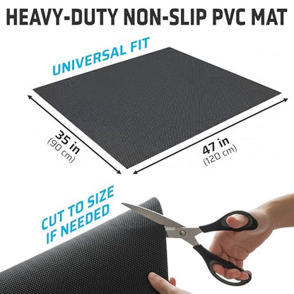 Non Slip Roof Mat - Soft Protector Mat and Car Roof Liner for All Vehicles - All Weather Grip for Roof Cargo Rack Scratch Protection (47 x 35 in)