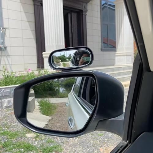 Blind Spot Mirror for Car, HD Glass Convex Side Mirror Wide Angle Rear View Car Blindspot Mirrors for Cars SUV Trucks and RVs - color: Black