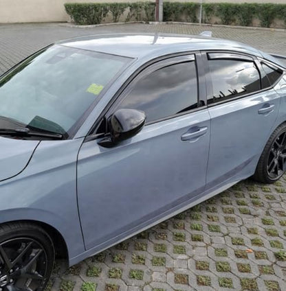 2022-2026 in-Channel Rain Guards for Honda Civic Hatchback Side Window Visor Deflectors HB LX EX-L Sport Touring Hybrid Tinted Vent Shades Protectors 2023 2024 2025 - size: For Honda Civic Hatchback 2022-2026 (In-Channel)