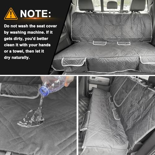 Dog Car Seat Cover Compatible with Ford Escape 2013-2025, Waterproof Pet Bench Seat Cover for Back Seat, 600D Heavy Duty Scratch Proof Nonslip Truck Seat Covers for Dogs - size: 2013-2025 Escape