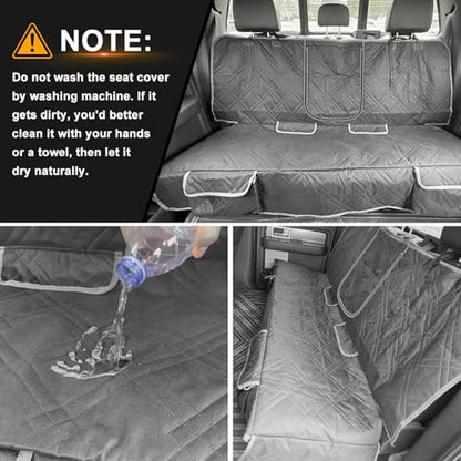 Dog Car Seat Cover Compatible with Ford Escape 2013-2025, Waterproof Pet Bench Seat Cover for Back Seat, 600D Heavy Duty Scratch Proof Nonslip Truck Seat Covers for Dogs - size: 2013-2025 Escape