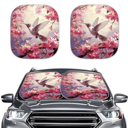AFPANQZ 3D Hummingbird UV Protection Foldable Windshield Washable Sun Shades Universal Fit for Car Auto Sedan Truck SUVs Travel Outdoor Packing - color: 3D Hummingbird