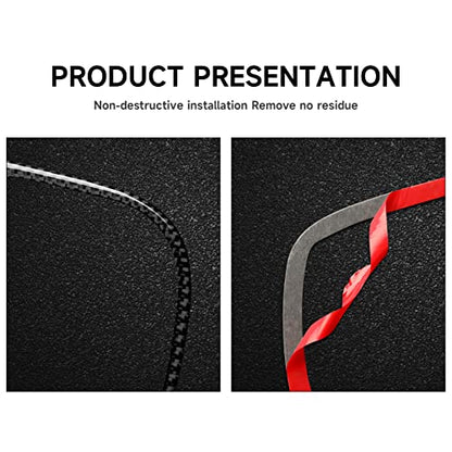 Car Central Console Navigation Screen Air Outlet Vent Decals for 2015-2023 Chrysler 300 / 300C / 300S / Limited/Touring Accessories Carbon Fiber Stickers - color: Center Air Outlet, 2015-2023