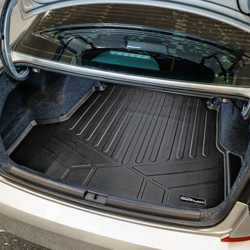 SMARTLINER All Weather Custom Fit 2 Row Floor Mats and Cargo Liner Set Compatible with 2012-2019 Volkswagen Passat (Only Fits Automatic Transmission Models) - color: Volkswagen Passat 2012 - 2019
