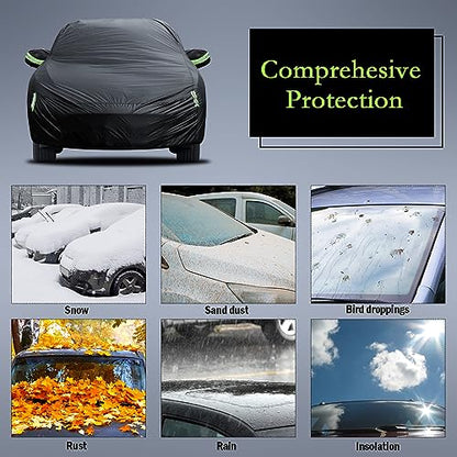 Car Cover Custom Fit for Honda CRV 1997-2026, Toyota RAV4 2006-2026, Waterproof All Weather for Automobiles Full Exterior Cover Rain Sun Snow Protector with Door Zipper - size: Custom Fit Honda Crv Toyota Rav4