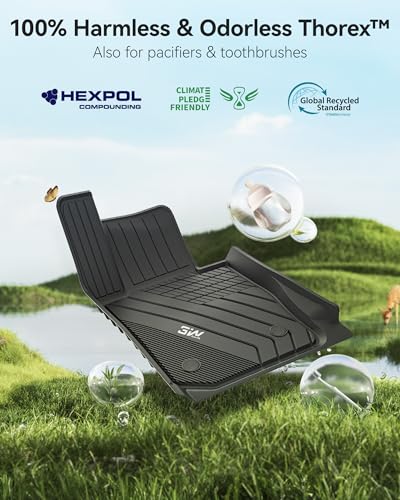 3W Floor Mats Custom Fit for 2019-2024 2025 2026 BMW G20 3 Series 330i 330e Sedan, TPE All Weather Floor Liner for BMW 3 Series G20 Accessories 1st and 2nd Row Full Set Car Mats (NOT for GT & 2 Door) - style: 5) 3 Series 2019-2026 | Floor Mats