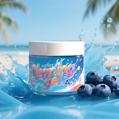 ASFSKY Car Cleaning Gel (Fruit aroma) Cleaning Putty Universal Dust Cleaning Car Interior Cleaner Keyboard Dust Remover Car Slime Gifts for Men Women girl（4 pack） - color: Multi-fruit