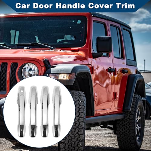 Car Door Handle Cover Trim for Honda Civic 2006-2011 |Side Door Handle Cover| Durable| 1 Set Silver Tone - color: Silver Tone