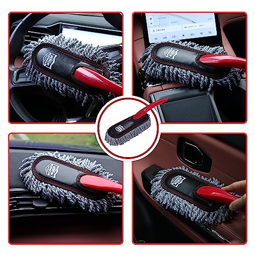 Car Detailing Kit - 3 Packs: Car Duster, Interior Cleaning Brush, Microfiber Towels | Detail Tools - color: Detailingbrushset