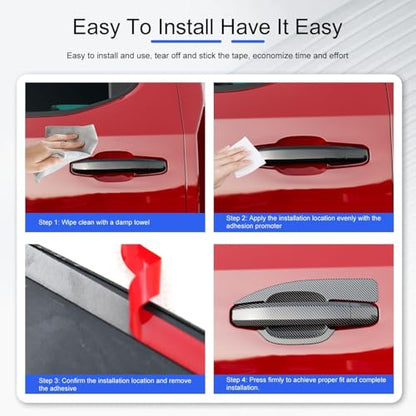 12Pcs Exterior Door Handle Cover Front Rear Driver & Passenger Side and Door Bowl Compatible with 2019-2025 Chevy Silverado GMC Sierra 1500 20-25 2500 3500 (Glossy Black) - color: Glossy Black