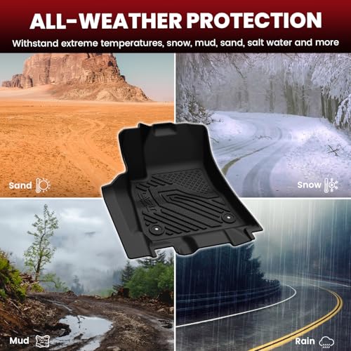 LASFIT Floor Mats for Jeep Cherokee 2026 Hybrid, All Weather TPE Custom Fit Car Mats Floor Liners Rear Backrest Mat Trunk Seatback Cargo Liner, Black - style: Cherokee 26+