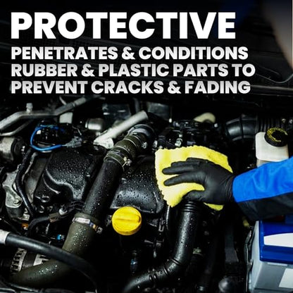 LANE'S Engine Dressing | Professional Engine Bay Cleaner and Protector Shine | Prevents Rubber Hoses Fading and Cracking | Easy to Use, Dust Resistant Degreaser & Detail Spray | 16 oz - size: 16 Fl Oz (Pack of 1)