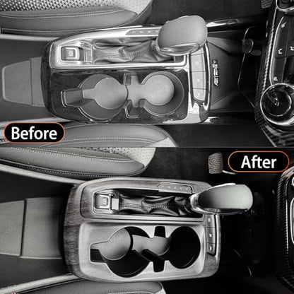 YOUTOOCAR Gear Shift Panel Cover Trim Compatible with Chevy Trax 2024-2026 Accessories (Wood Grain)