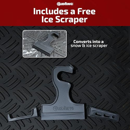 Gledring USA Custom Fit All-Weather Rubber Floor Mats Intended for BMW 5 Series 525i/528i/530i/545i/550i (E60/61) 2004-2010 - No Trimming Needed.
