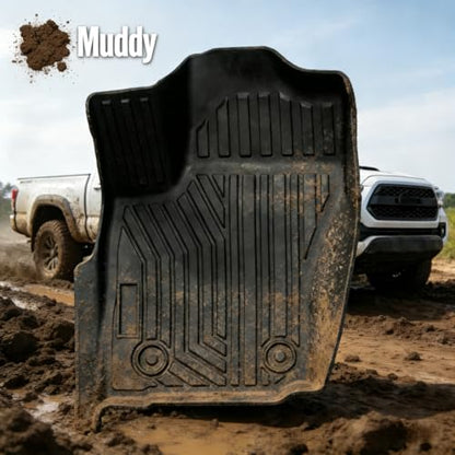 YQ Floor Mats for 2018-2024 BMW X3 G01 30i M40i X3M F97, BMW X3 Accessories Custom Fit 3D TPE Waterproof Anti-Slip Odorless Heavy Duty All Weather Full Set Car Mats Front&Rear 2 Row Floor Liners - size: For BMW X3 2018-2024