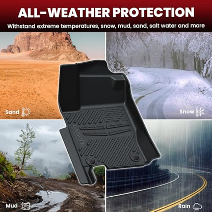 LASFIT Floor Mats Fit for Mercedes Benz GLS 2017-2019 350d / 450/550 / 63 AMG, GL 2013-2016 350/450 / 550/63 AMG, All Weather TPE Floor Liners for GLS 2013-2019 Car Mats, 1st & 2nd & 3rd Row - size: 2013-2019 | For Mercedes Benz GLS | 1st & 2nd Row