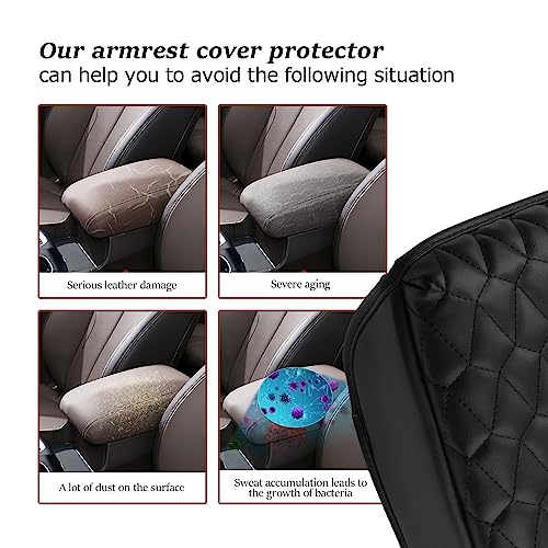 SKTU for 2019 2020 Hyundai Santa Fe Central Console Armrest Pad 2020 Santa Fe TM Seat Box Cover Hyundai Automotive Car Center Console Soft Cushion - color: 2019 2020 Santa Fe