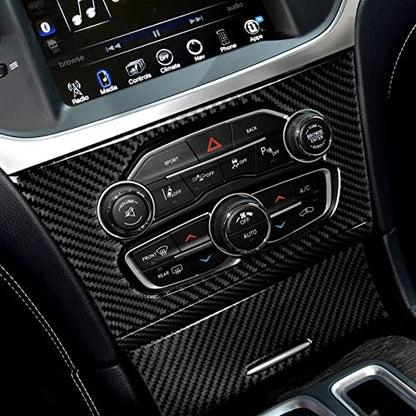 Car Air Conditioning A/C Panel Decals for 2015-2023 Chrysler 300 / 300C / 300S / Limited/Touring Accessories Interior Stickers - color: Center Control Panel
