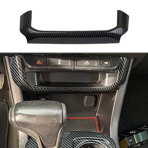 Korlot Carbon Fiber Under The Center Control Panel Cover Trim for Chevrolet Colorado 2015-2022 for GMC Canyon 2015-2022
