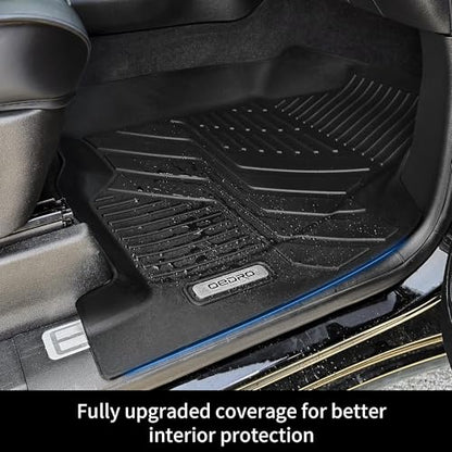 OEDRO Upgraded Floor Mats Fit for 2019-2026 Chevrolet Silverado 1500/GMC Sierra 1500 & 2020-2026 Chevy Silverado/GMC Sierra 2500HD/3500HD Crew Cab w/Rear Under seat Storage Box, Front Bucket Seating - style: Bucket Seat| Crew Cab|